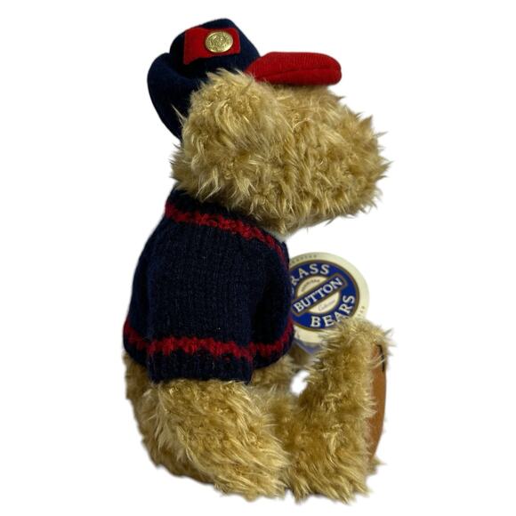 Brass Button Bear Premier Collection 1996 Tully The Bear of Joy Sweater and Cap - Picture 5 of 10